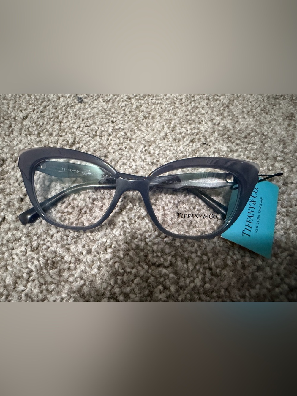 “Authentic” Tiffany & Co. Women's Gray-Blue Cat Eye Glasses